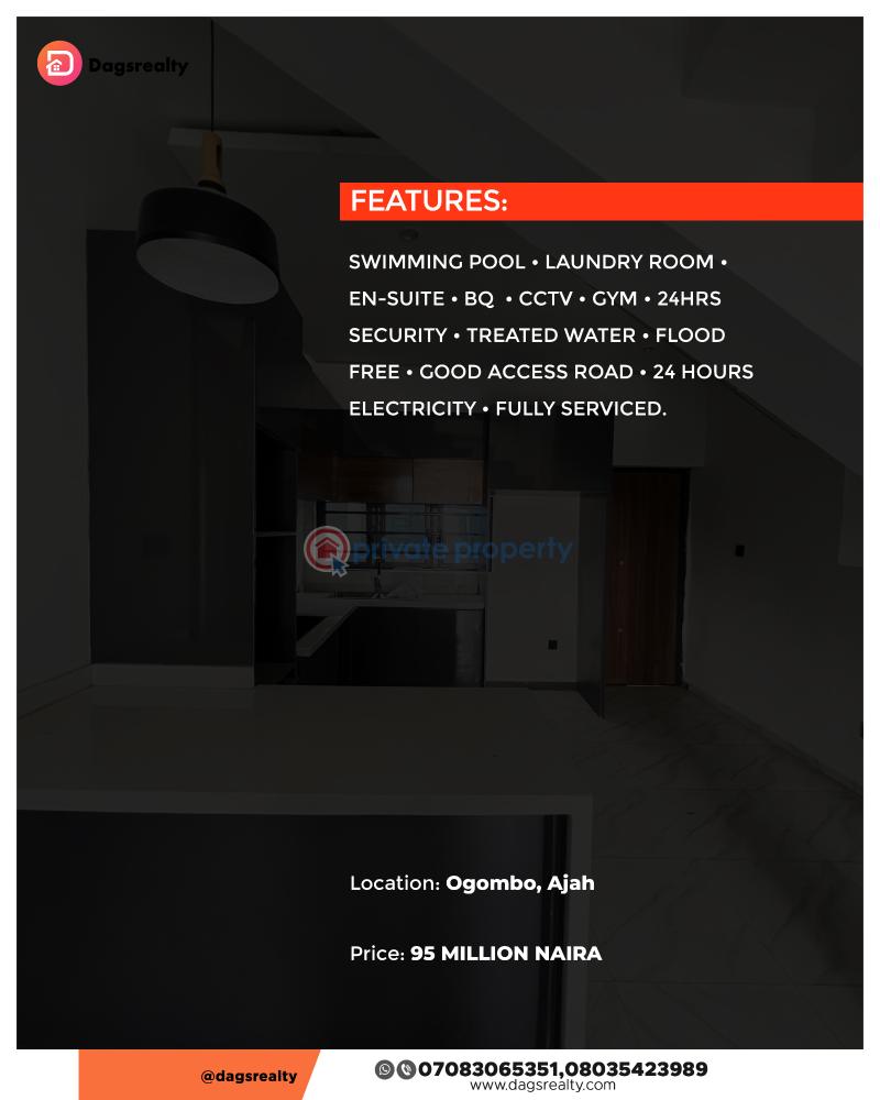 Executive styled 4 bedroom duplex in a family friendly estate - 2 4 bedroom Terraced Duplex For Sale Ogombo Road Ogombo Ajah Lagos - 2