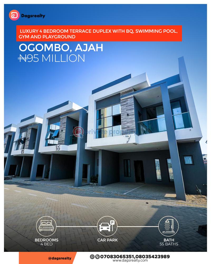 4 bedroom Terraced Duplex For Sale Ogombo Road Ogombo Ajah Lagos - 1