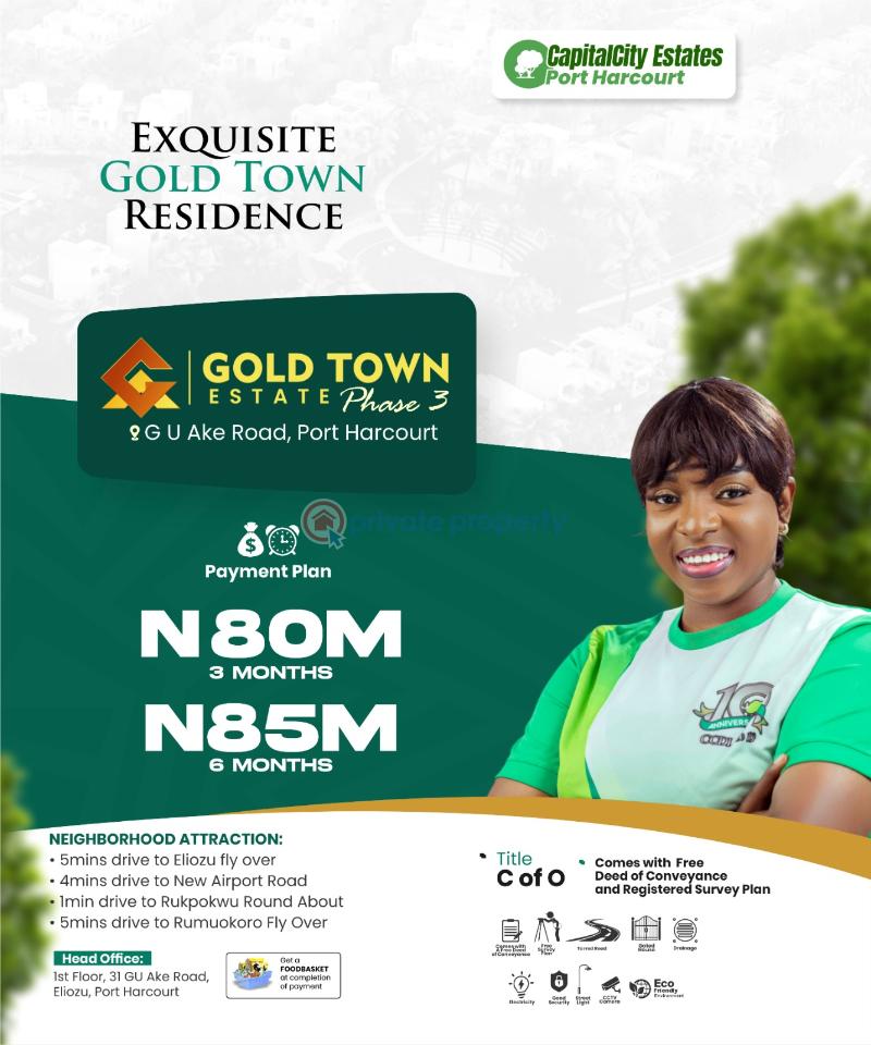 Residential Land For Sale Off G.u Ake Road Port Harcourt Rivers