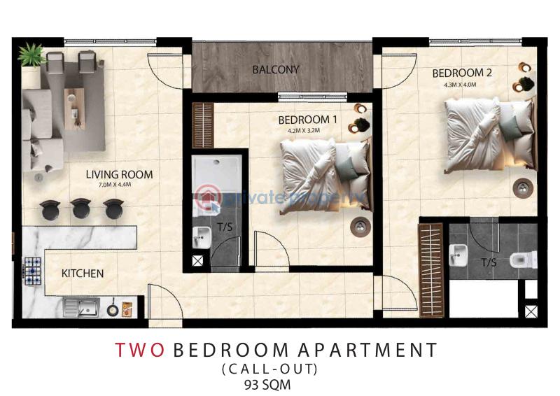 1 bedroom Flat & Apartment For Sale Chief Collins Street, Lekki Phase One Lekki Phase 1 Lagos - 6