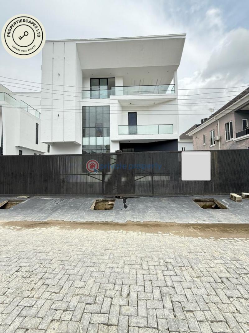 Exquisitely built 5 bedroom fully detached duplex with swimming pool cinema rooftop terrace and bq - 0 5 bedroom House For Sale Osapa London Lekki Lagos - 0