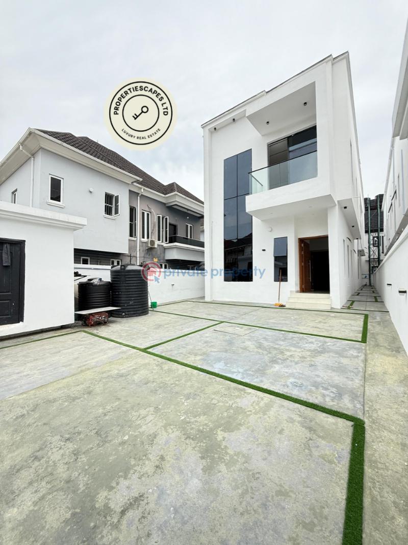 Exquisitely built 5 bedroom fully detached duplex with security house and bq - 0 5 bedroom House For Sale Osapa London Lekki Lagos - 0
