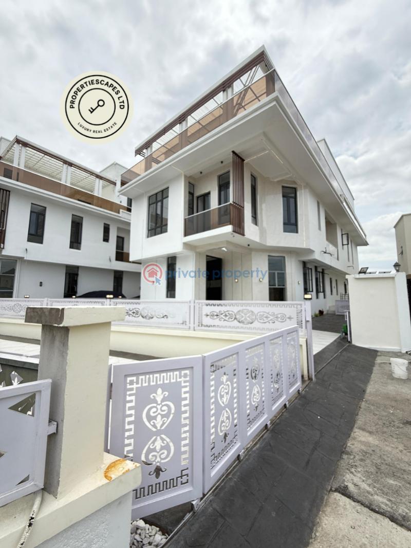 Exquisitely built 5 bedroom fully detached duplex with cinema, rooftop terrace ,swimming pool and bq - 0 5 bedroom Detached Duplex For Sale Osapa London Lekki Lagos - 0
