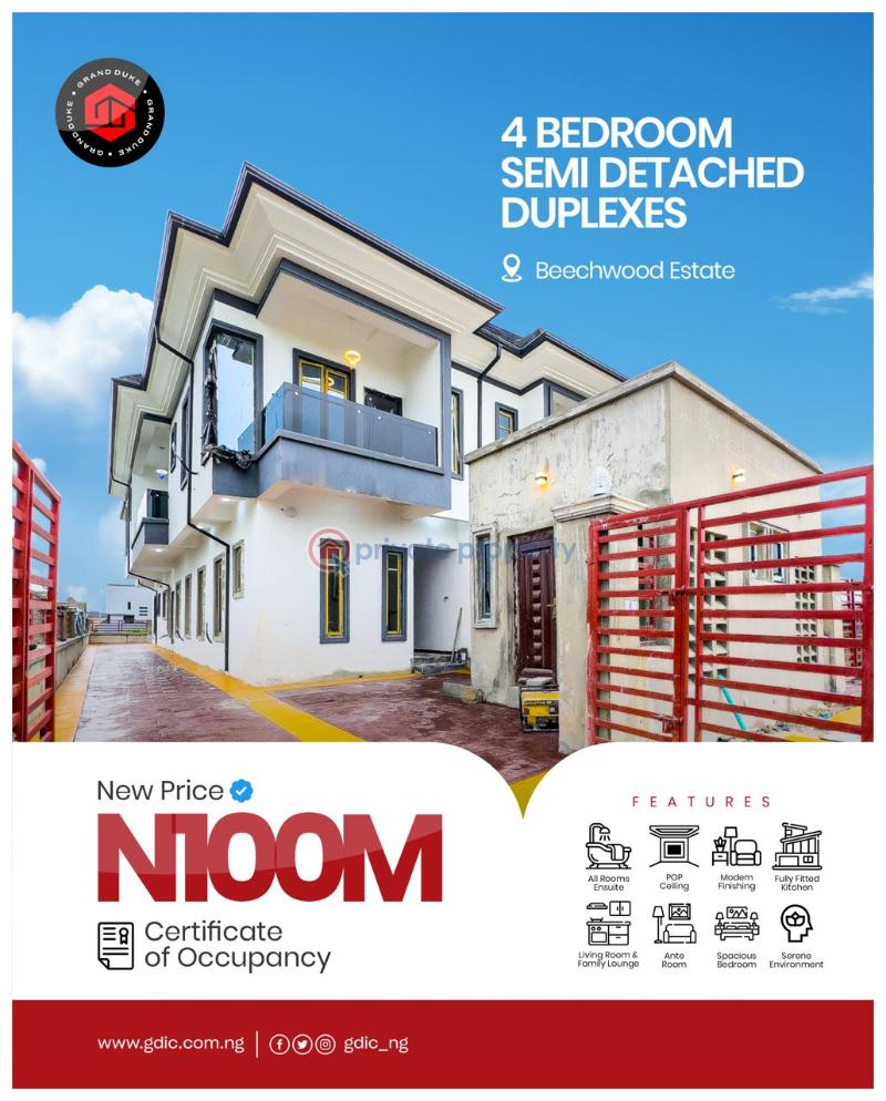 4 bedroom Detached Duplex For Sale Inside Beechwood Estate Bogije Bogije Sangotedo Lagos - 6