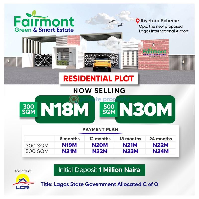 Fairmont green & smart estate - 1 Residential Land For Sale With Cofo Ibeju-Lekki Lagos - 1