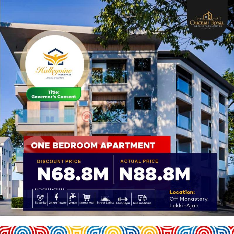 1 bedroom Block Of Flats For Sale Halleyvine Residence, Behind Novare Shopping Mall, Sangotedo Ajah Lagos - 0