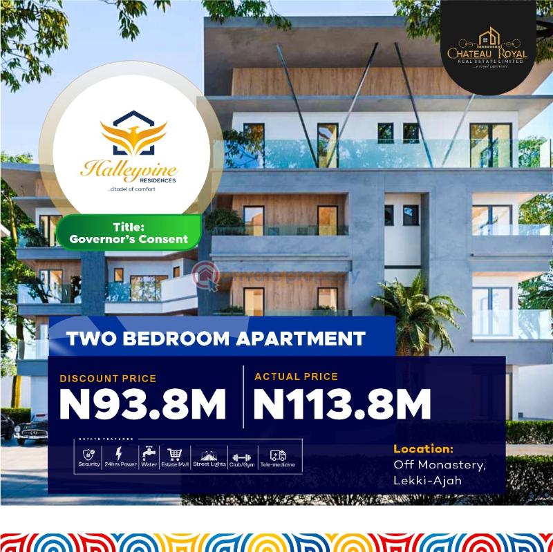 2 bedroom Block Of Flats For Sale Halleyvine Residence, Behind Novare Shopping Mall, Sangotedo Ajah Lagos - 0