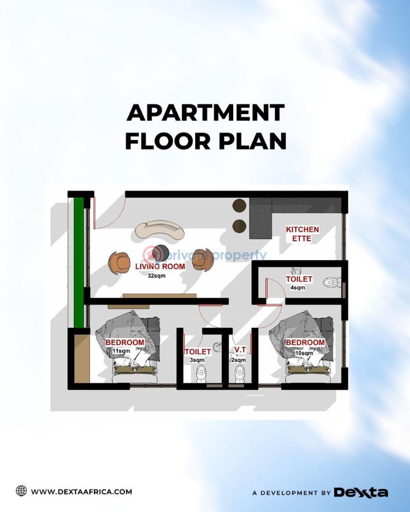Fantastic 2-bedroom apartment - 3 2 bedroom Block Of Flats For Sale D'lodge Apartments, Abraham Adesanya Ajah Lagos - 3