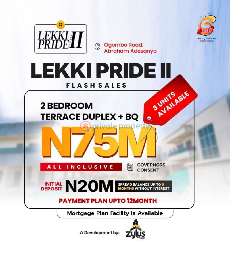 2 bedroom Terrace For Sale Lekki Pride 2, Ogombo Road, Abraham Adesanya Ajah Lagos - 0
