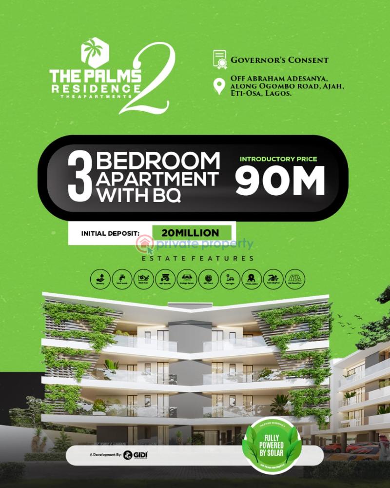 3 bedroom Block Of Flats For Sale The Palms Residence 2, Off Ogombo Road, Abraham Adesanya Ajah Lagos - 6
