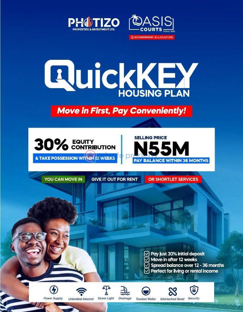 3 bedroom Detached Bungalow For Sale Oasis Court, Poka Epe Lagos - 0