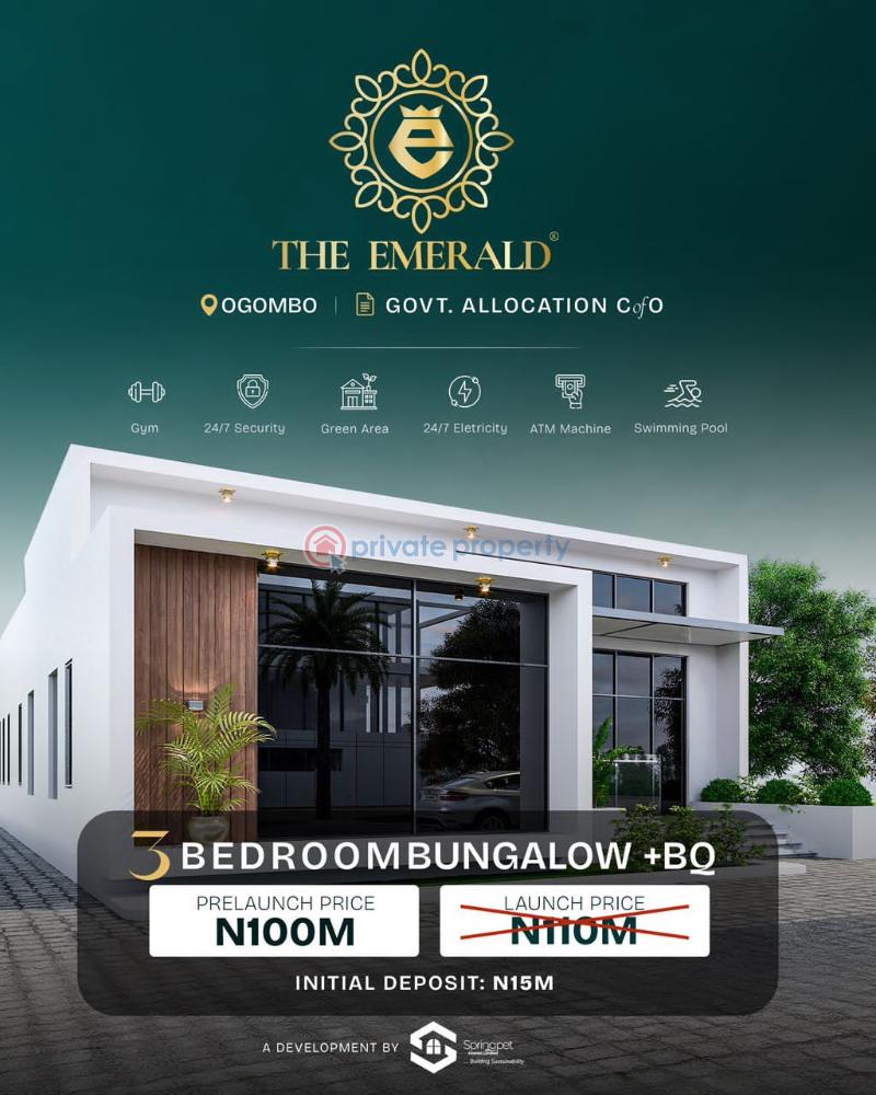 3 bedroom Detached Bungalow For Sale The Emerald, Ogombo Road, Abraham Adesanya Ajah Lagos - 0