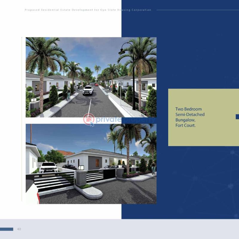 Fantastic 3bedroom semi-detached bungalows - 4 3 bedroom Semi detached Bungalow For Sale Fort Court Inside Owode Estate Phase 2, Apata Ibadan Oyo - 4