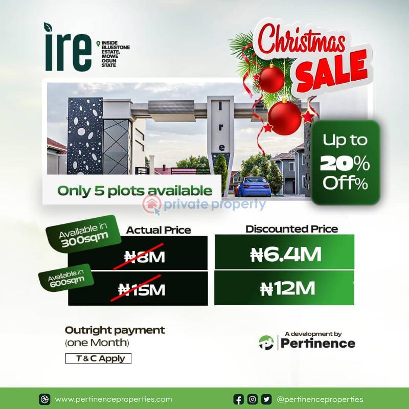 Land For Sale Ire,mowe Mowe Ogun area  - 0