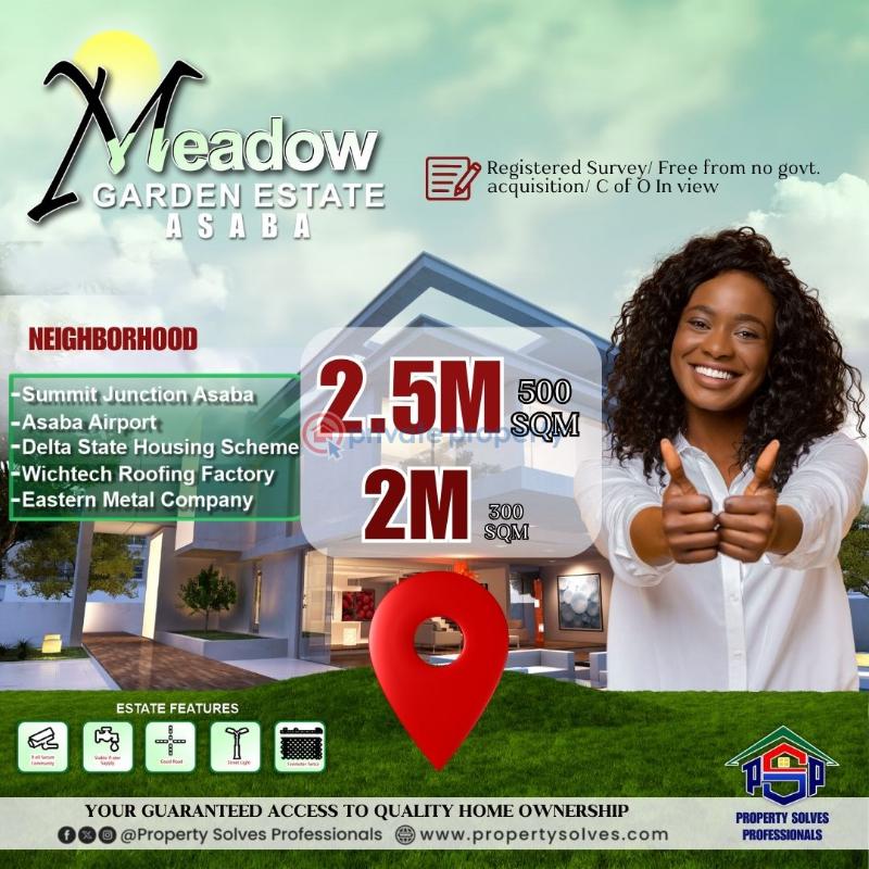 Mixed use Land For Sale Meadow Gardens Estate, Off Asaba/benin Expressway, Onicha Uku Ubuluku, Aniocha South Delta