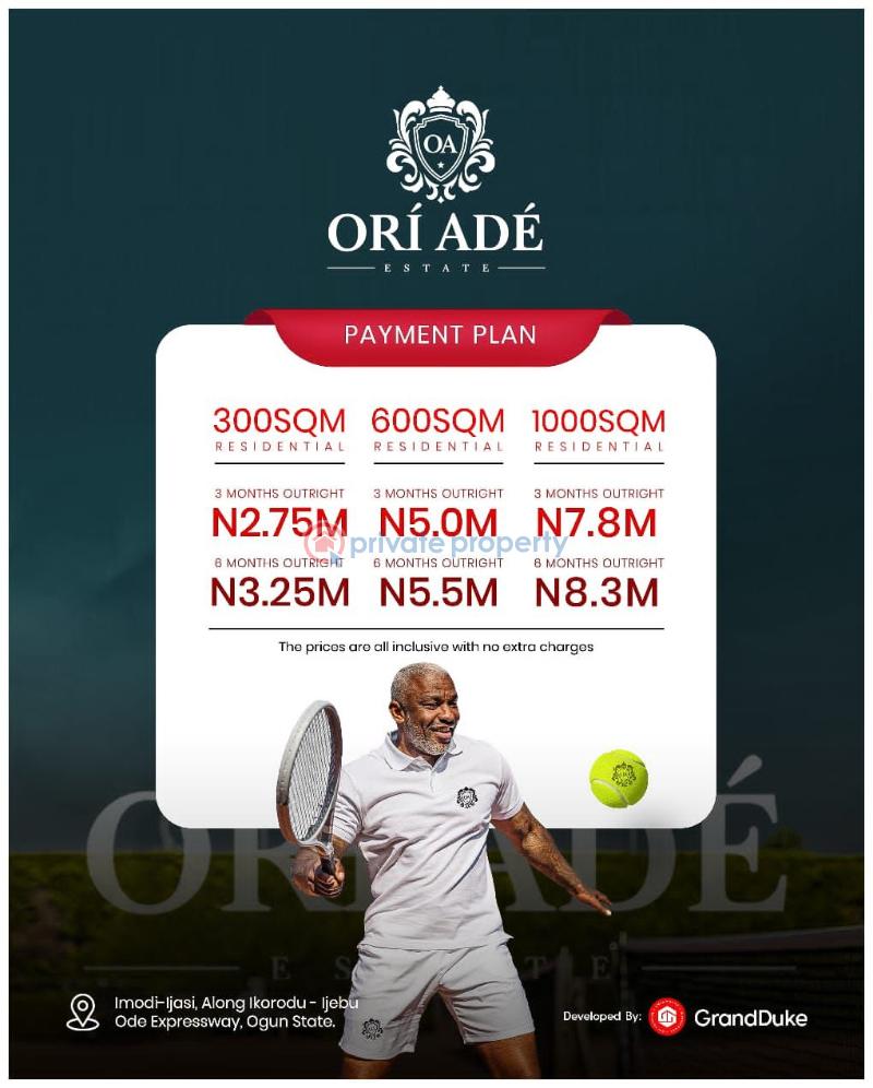 Mixed use Land For Sale Ori Ade Estate, Imodi Ijasi, Along Itokin/ljebu Ode Expressway, Ijebu Ode Ogun - 1