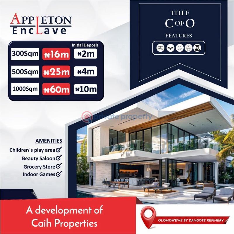 Mixed use Land For Sale Appleton Enclave, Olomowewe, Free Trade Zone Ibeju-Lekki Lagos - 0