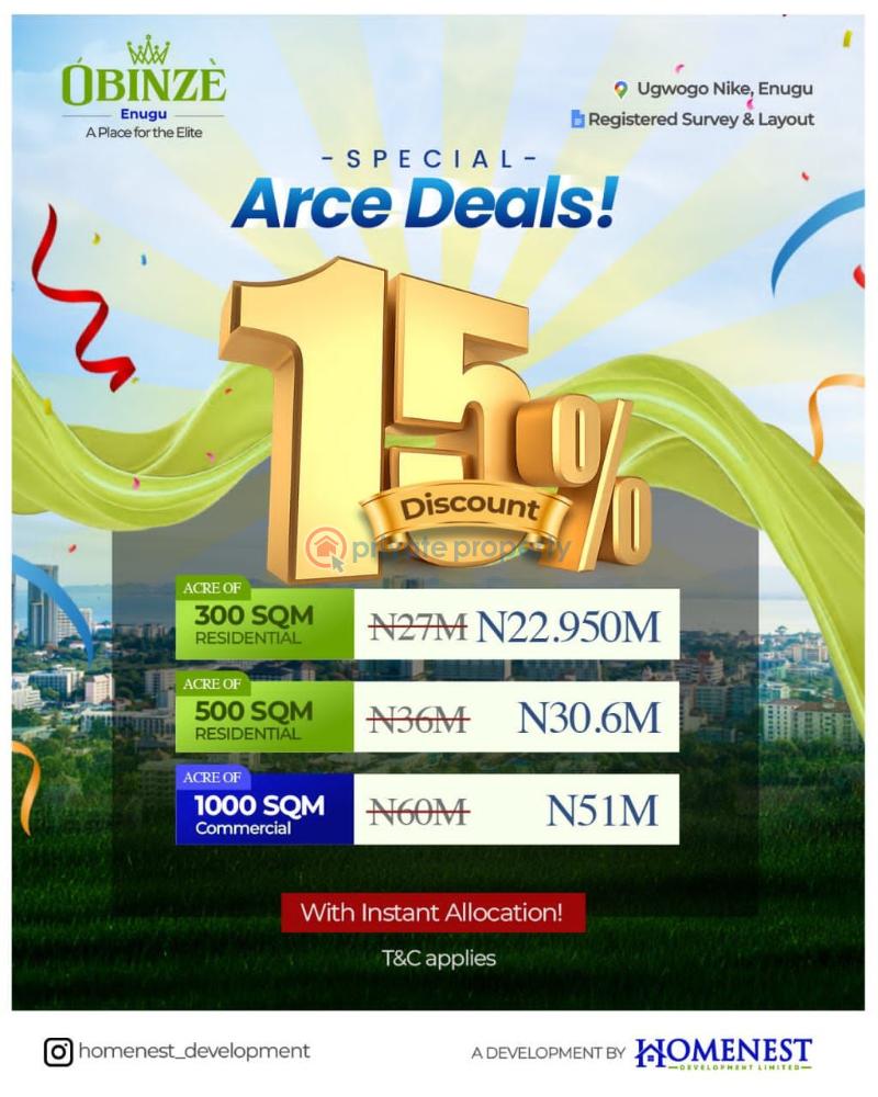 Fantastic plots of land - 8 Mixed use Land For Sale Obinze Enugu, Ugwogo, Nike Enugu Suburb Enugu Area  - 8