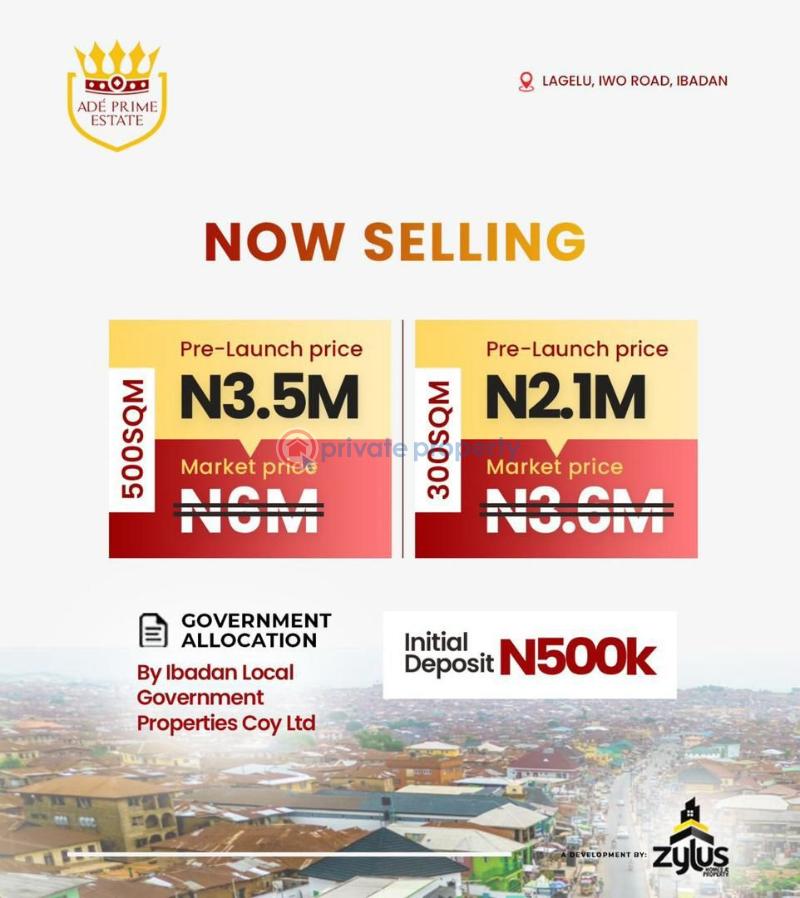 Residential Land For Sale Adé Prime Estate, Iwo Road, Lagelu Oyo - 2