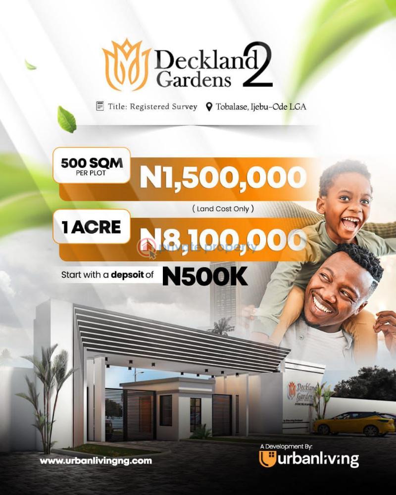 Mixed use Land For Sale Deckland Gardens , Along Igboye Igbonla Road, Tobalase, Ogun State. Epe Lagos - 1