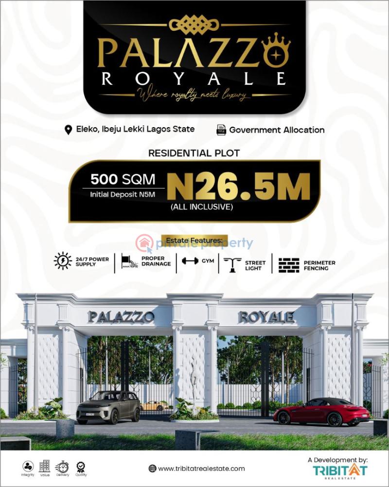 Fantastic plots of land - 1 Mixed use Land For Sale Palazzo Royale, Behind Pan Atlantic University Eleko Ibeju-Lekki Lagos - 1