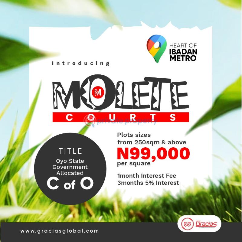 Residential Land For Sale Molete Courts, Molete Ibadan Oyo - 0