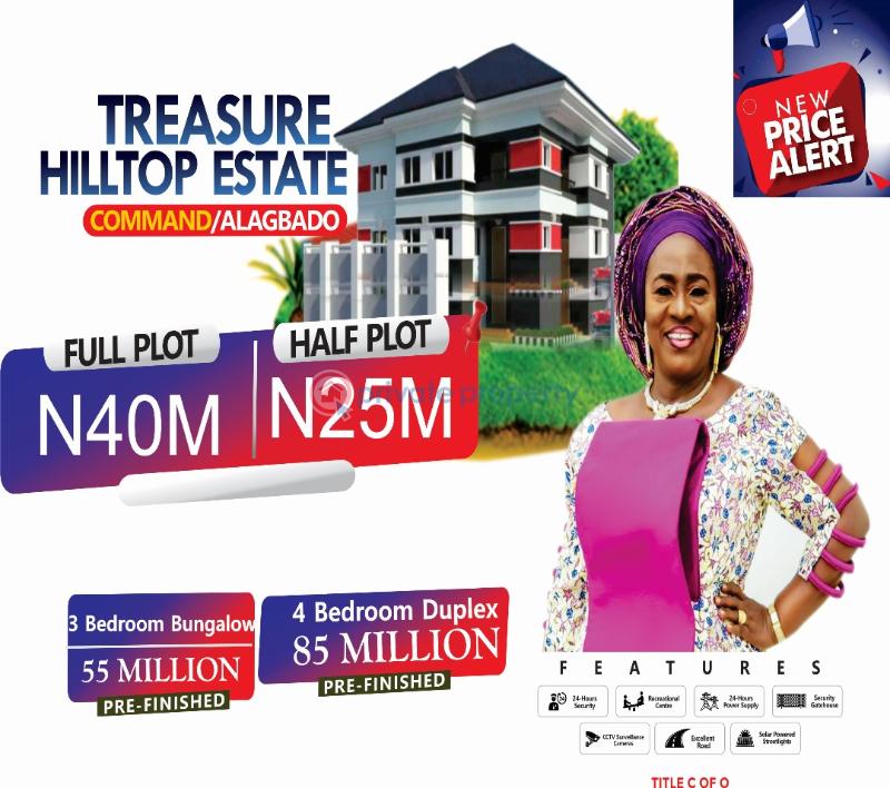 Residential Land For Sale Treasure Hilltop Estate, Command, Ipaja Lagos - 0