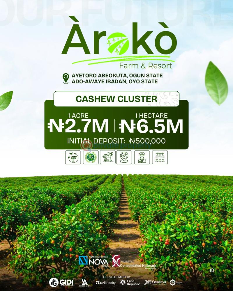 Mixed use Land For Sale Ayetoro Eleweran Abeokuta Ogun - 0