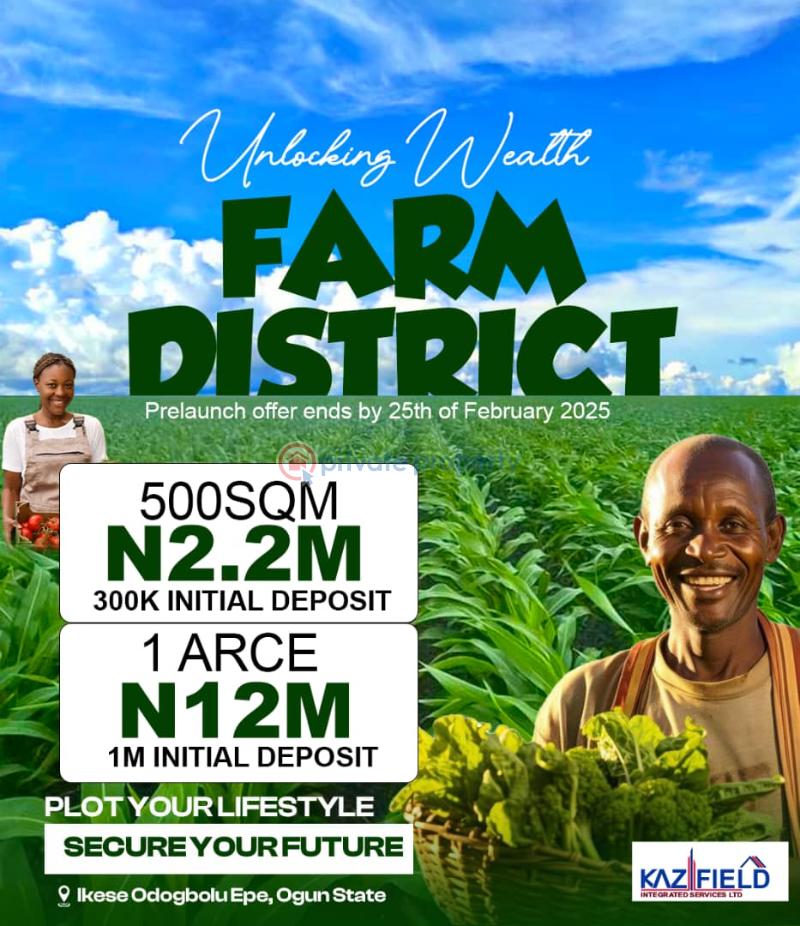 Mixed use Land For Sale Ikese Odogbolu, Epe, Ogun State. Odogbolu Ogun - 1