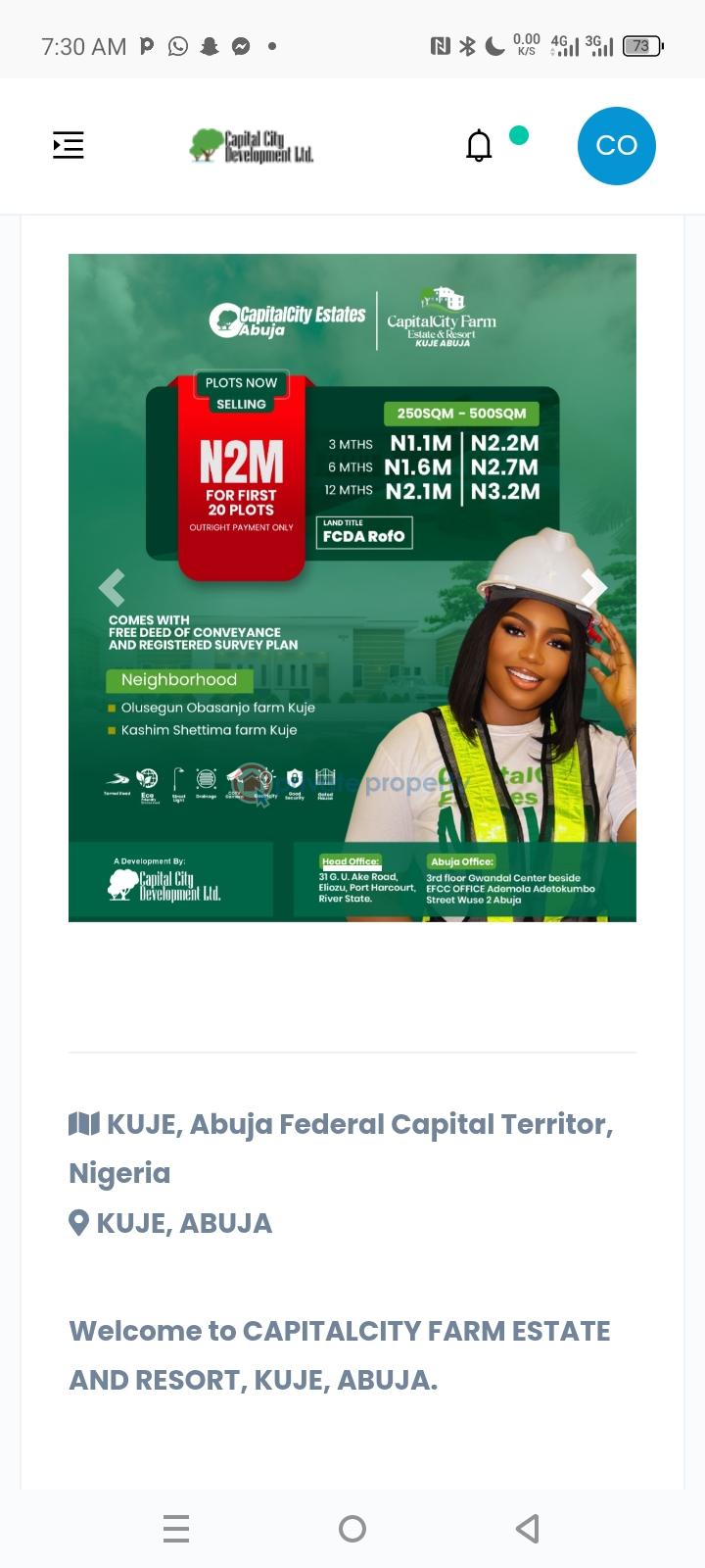 Mixed use Land For Sale Kuje Abuja Phase 4 