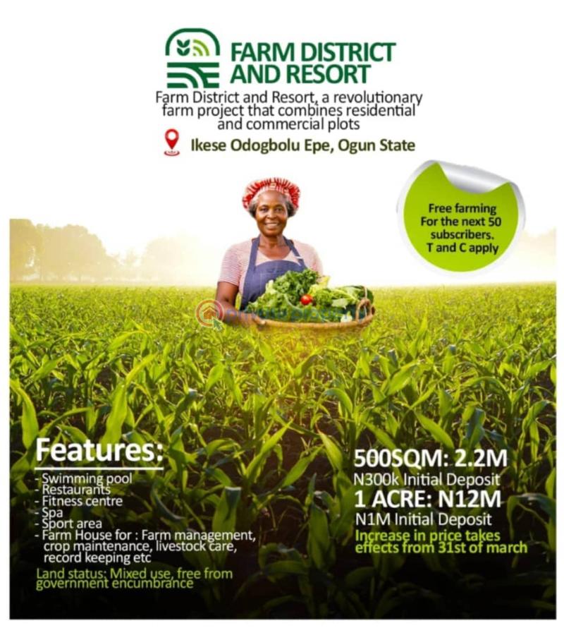 Mixed use Land For Sale Farm District Estate Ikise Odogbolu Epe Epe Lagos - 12