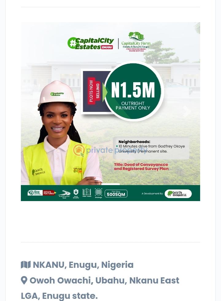 Mixed use Land For Sale Nkanu East Enugu