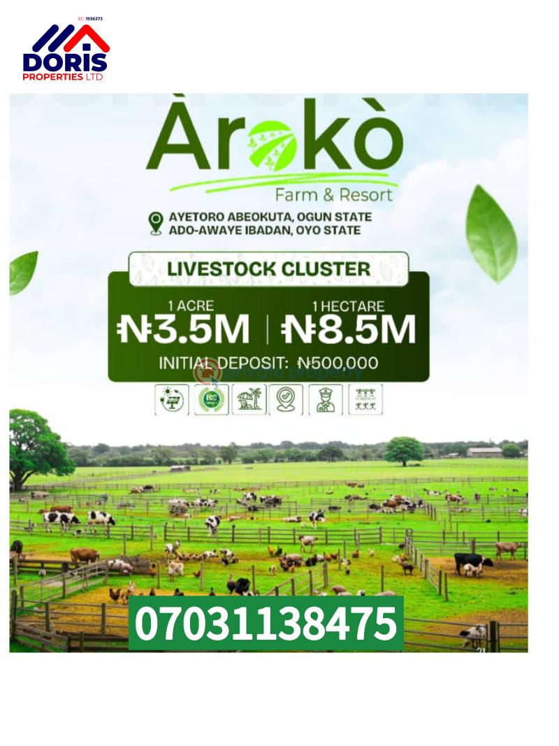Mixed use Land For Sale Aroko Farm And Resort Abeokuta Ogun - 3