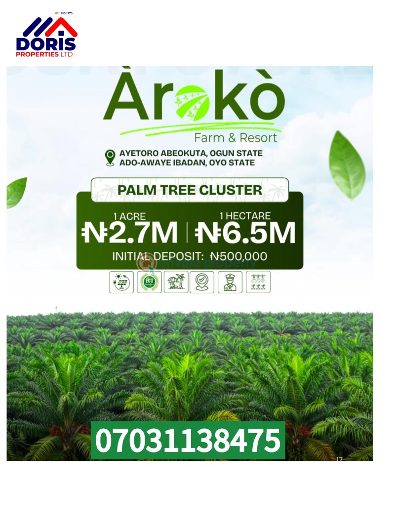 Mixed use Land For Sale Aroko Farm And Resort Abeokuta Ogun - 0