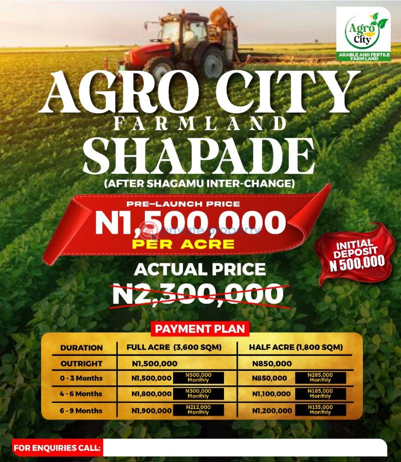 Residential Land For Sale Gateway Ict Polytechnic Saapade, Shagamu Interchange Ode Remo Remo North Ogun