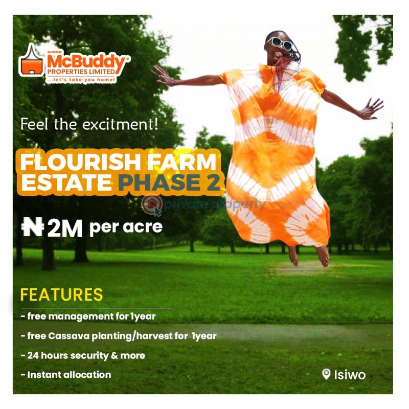 For sale Land Flourish Farm Estate Along Ijebu Isiwo Epe Lagos Epe Lagos (PID 7PADHZ