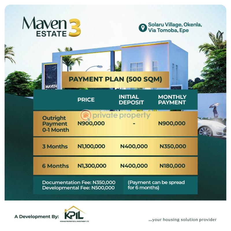 Fast developing land for sale at okenla via tomoba, epe. - 5 Land For Sale Maven Estate Is Close Yaba Tec Campus And Augustine University Epe Lagos - 5