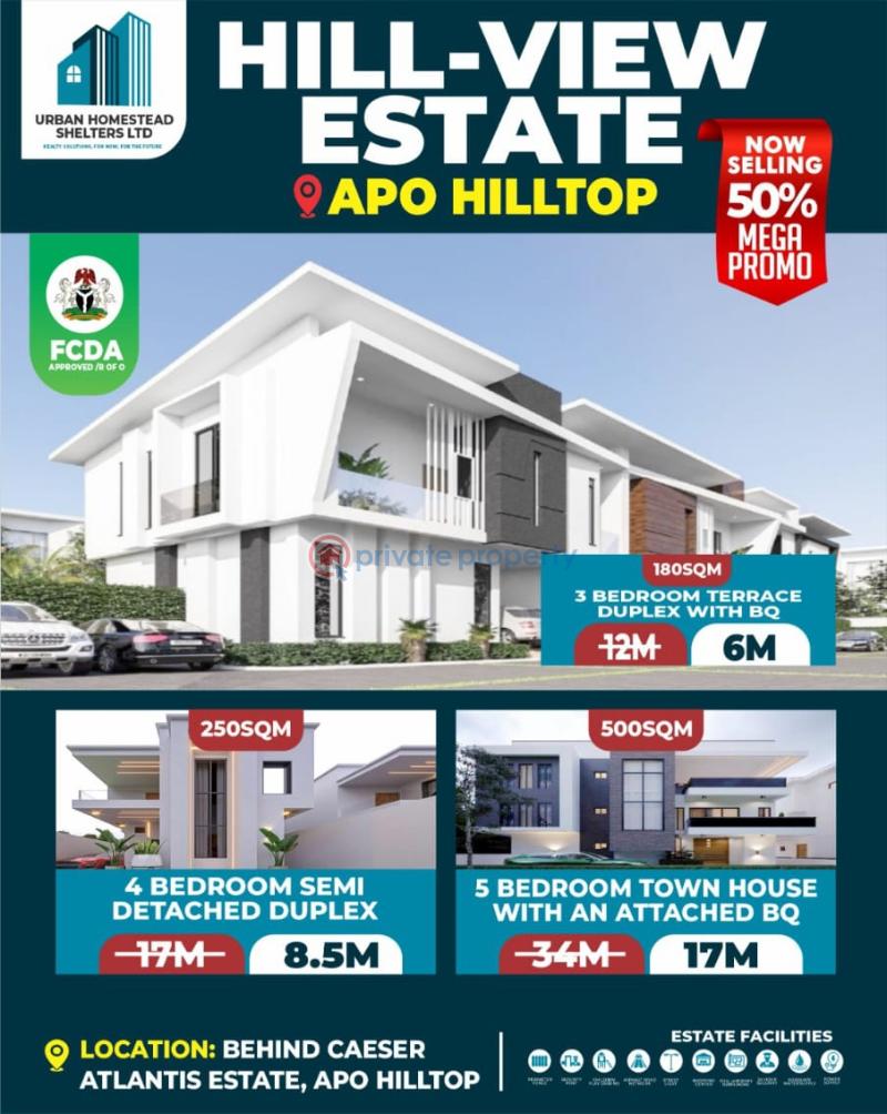 3 bedroom Residential Land For Sale Behind Caeser Atlantis Estate, Apo Hilltop Apo Abuja Phase 2 