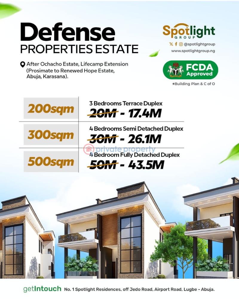 4 bedroom Residential Land For Sale After Ochacho Estate, Defence Properties Estate, Lifecamp Extension, Abuja Life Camp Abuja Phase 3  - 3
