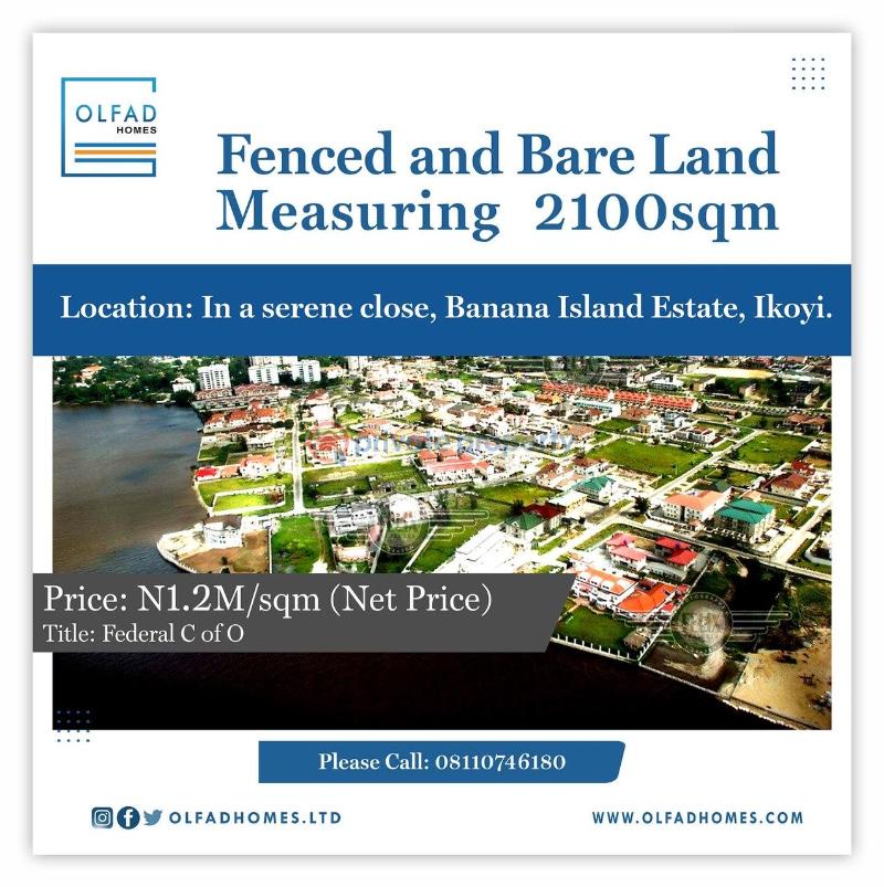 Land For Sale Banana Island Estate Ikoyi Lagos (PID 3PXBRP) Private