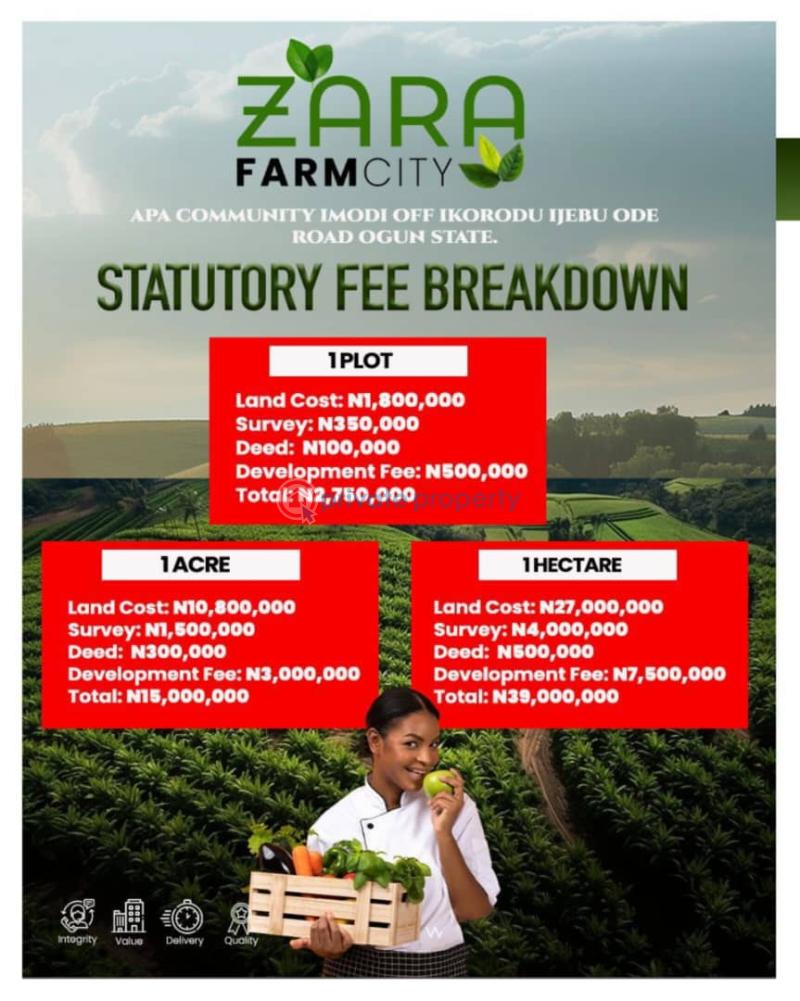 Commercial Land For Sale Zara Farm City Apa Community Imodi Ijasi Off Ikorodu Ijebu Ode Road Ijebu Ode Ogun - 3