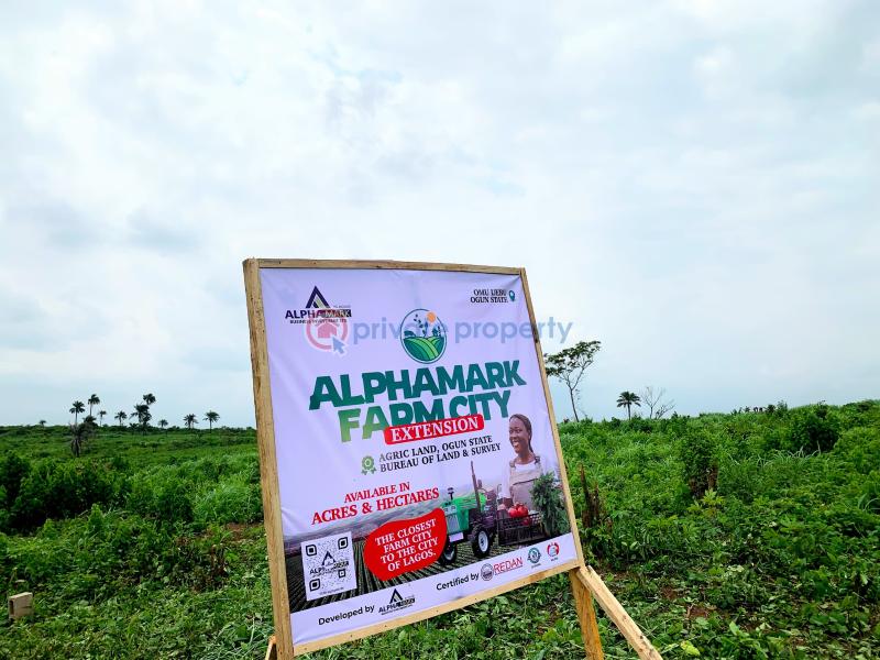 Commercial Land For Sale Alphamark Farm City Extension Omu Ijebu Close To Food Logistics Hub Odogbolu Ogun - 1