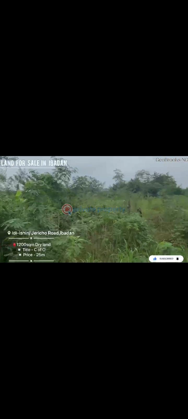 Land For Sale Beside Dollar Estate, Idi Ishin / Jericho Road, Ibadan Oyo - 1