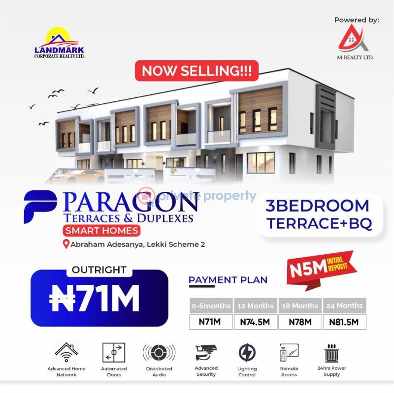 3 bedroom Terraced Duplex For Sale Urban Prime 3. Okun Ajah Lagos - 0