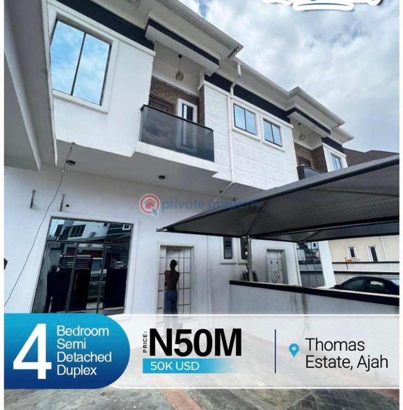 4 bedroom Semi detached Duplex For Sale Thomas Estate Ajah Lekki Thomas Estate Ajah Lagos - 0