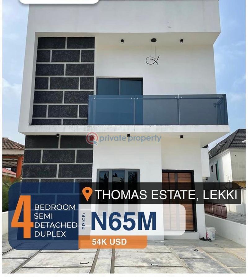 4 bedroom Semi detached Duplex For Sale Thomas Estate Ajah Lagos - 7