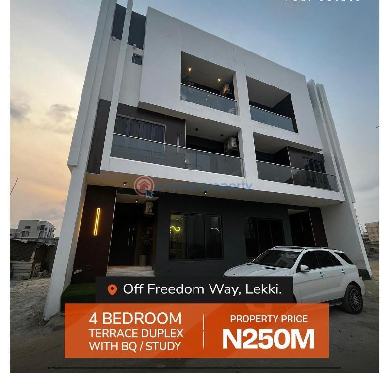 4 bedroom Terraced Duplex For Sale Freedom Way Off Lekki Phase 1 Lagos - 9