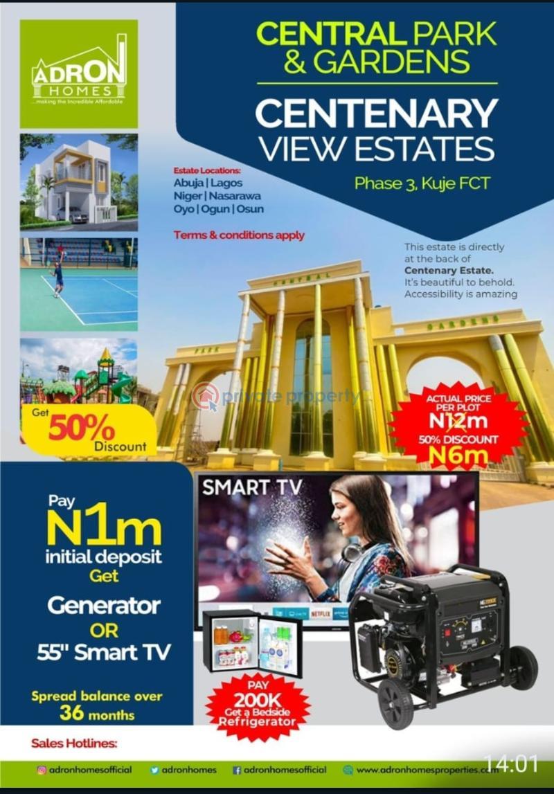 Adron homes estate land - 0 Land For Sale Behind Centenary City Estate Kuje Abuja Phase 4  - 0