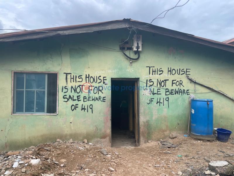 Bungalow For Sale An Estate Off College Road Ifako-ogba Lagos - 0