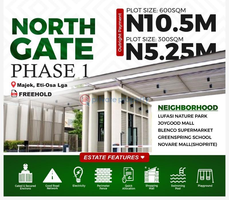 For sale Land Northgate Estate Majek Sangotedo Ah Lagos Sangotedo Ajah